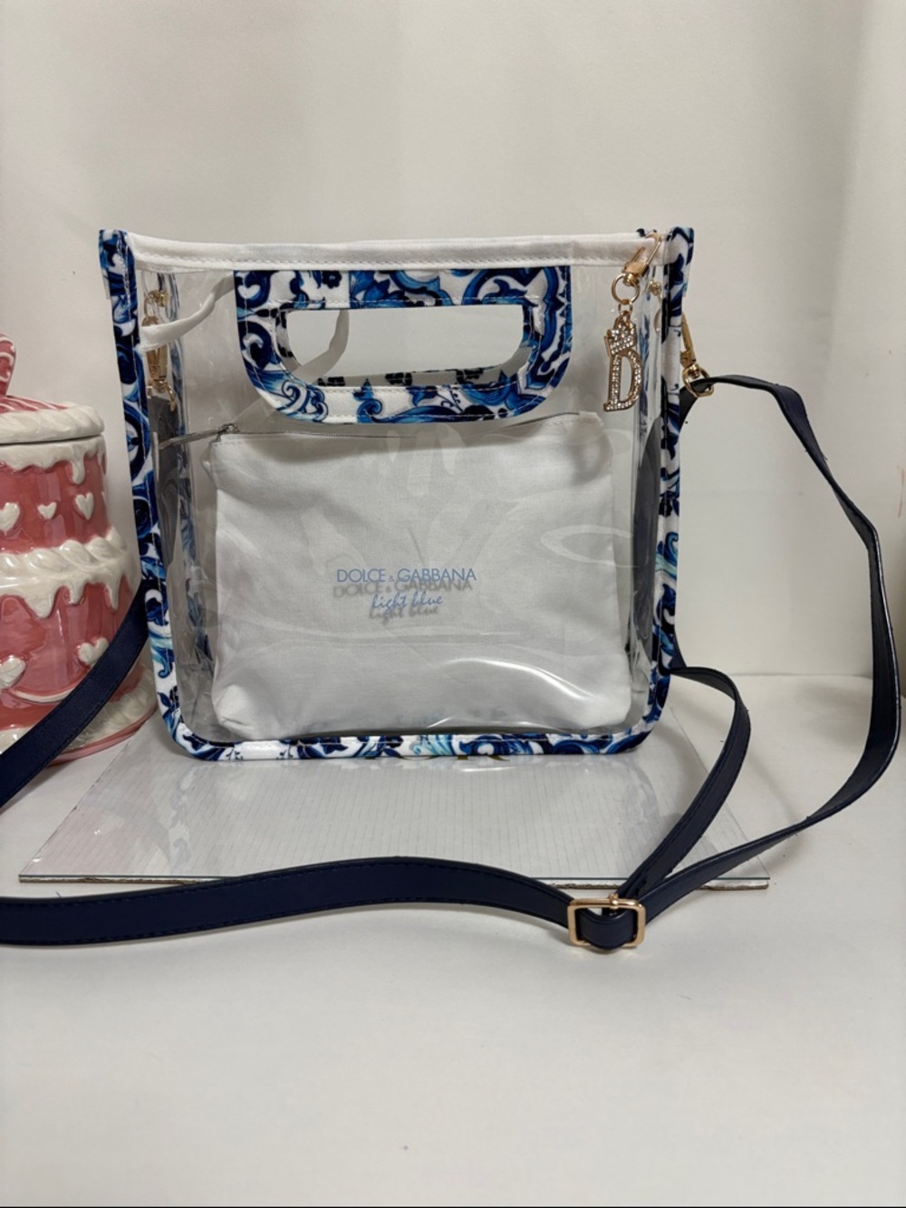 Dolce&Gabbana Light Blue Stadium bag New!!!